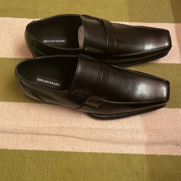 bruno marc loafers flat shoes men black buckle at the side main image 4